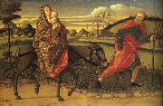 CARPACCIO, Vittore The Flight into Egypt fg oil painting on canvas
